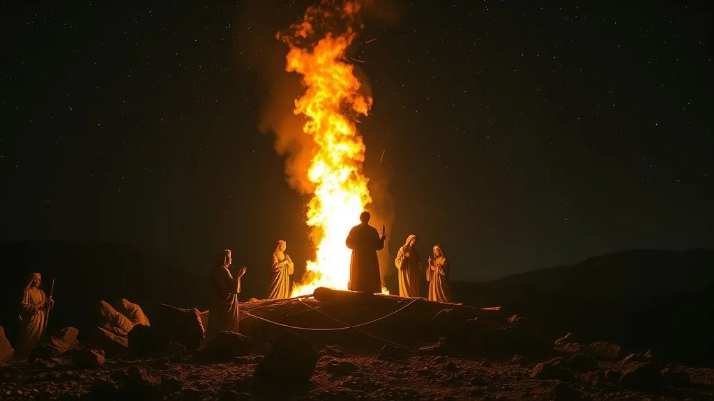 O que a bíblia fala sobre tocha de fogo