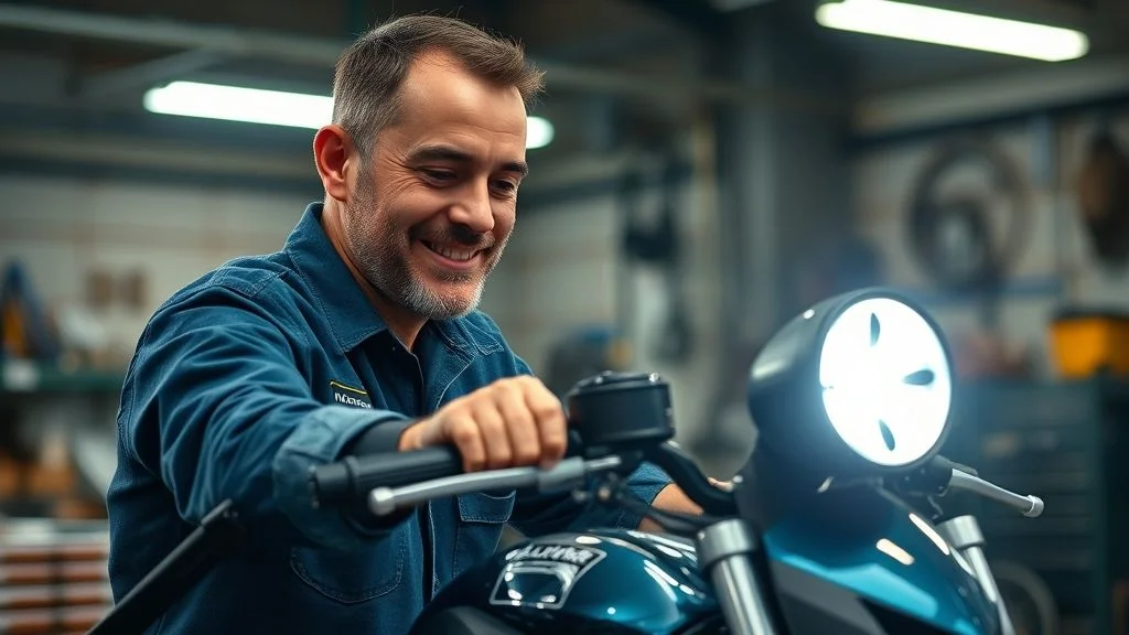 Preço para trocar farol de moto por led legalizado