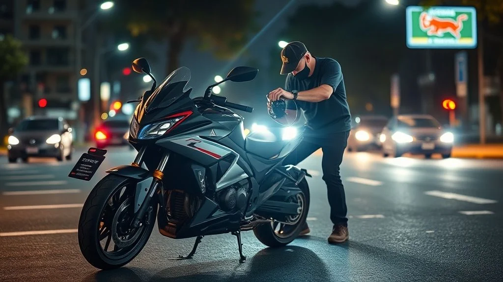 Valor para legalizar farol de led na moto em 2024